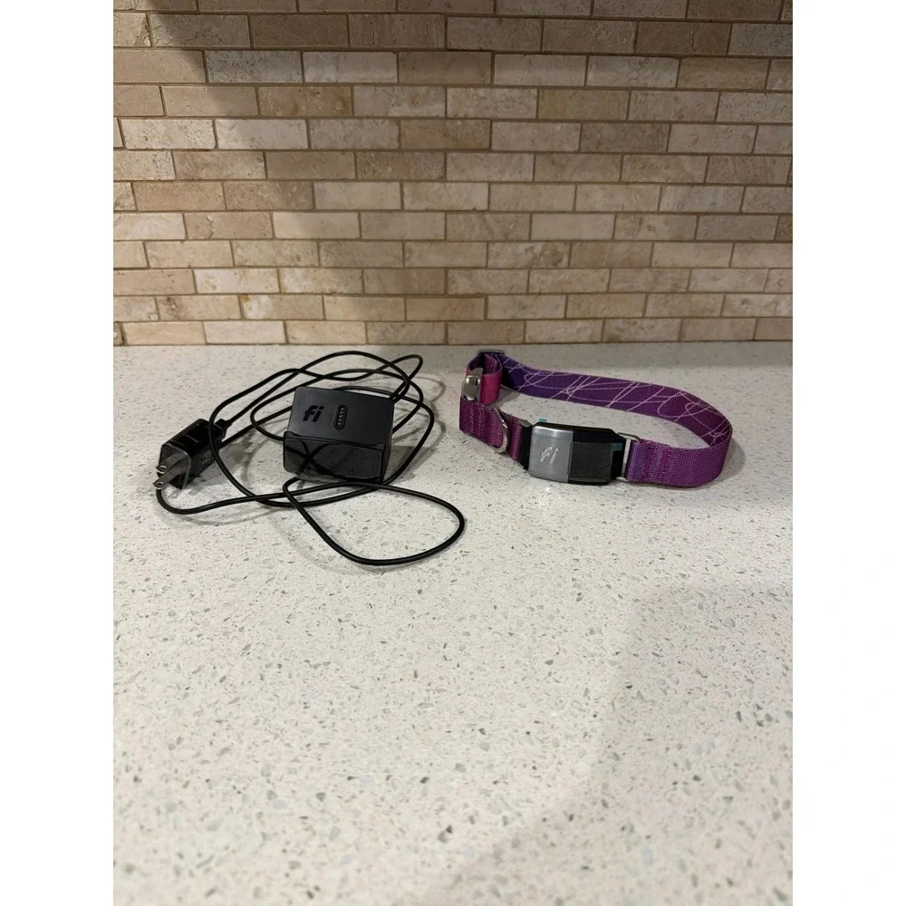 Fi Series 2 Smart Dog Collar FC2 GPS Tracker Purple + Charger Included